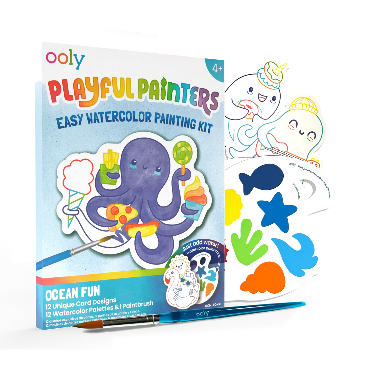 OCEAN PALS WATERCOLOR PAINTING KIT
