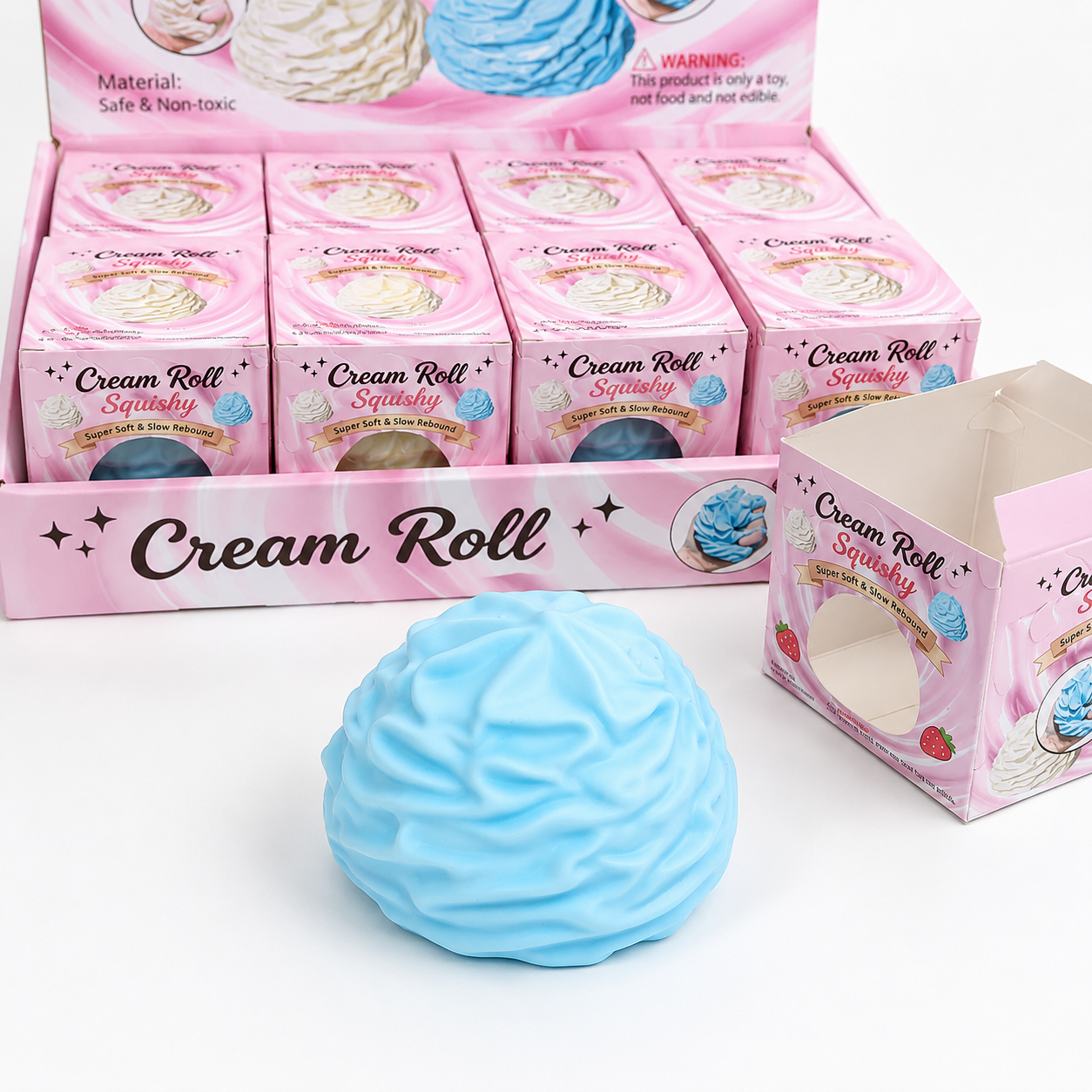 Cream Roll Vaseline Squishy – Assorted Colors
