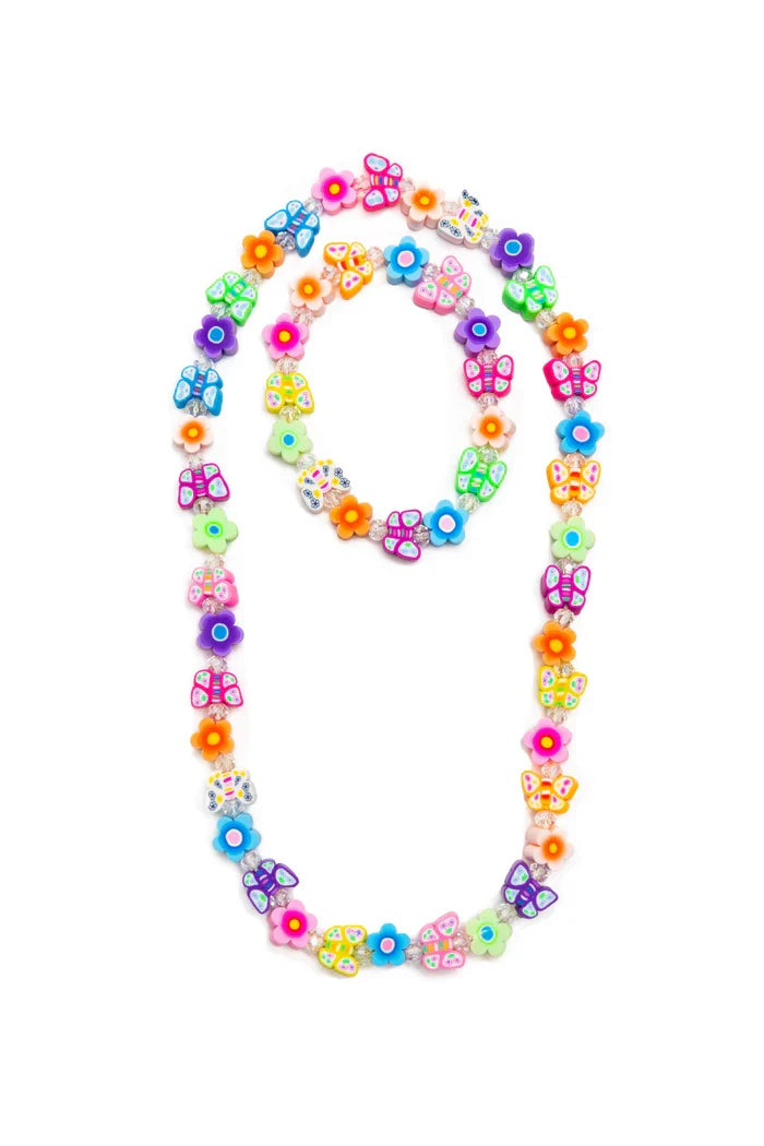 Flutter Flowers Necklace / Bracelet Set