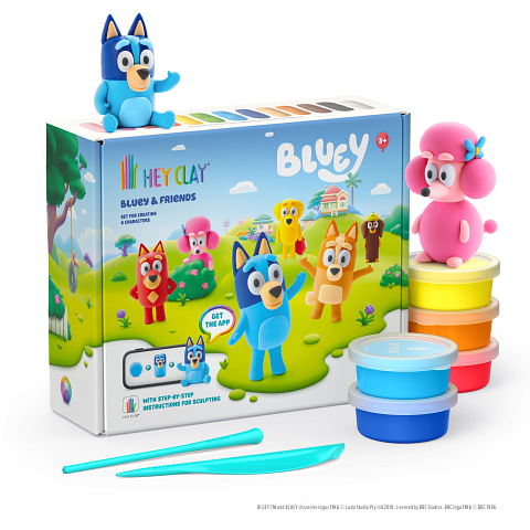 Hey Clay Bluey and Friends