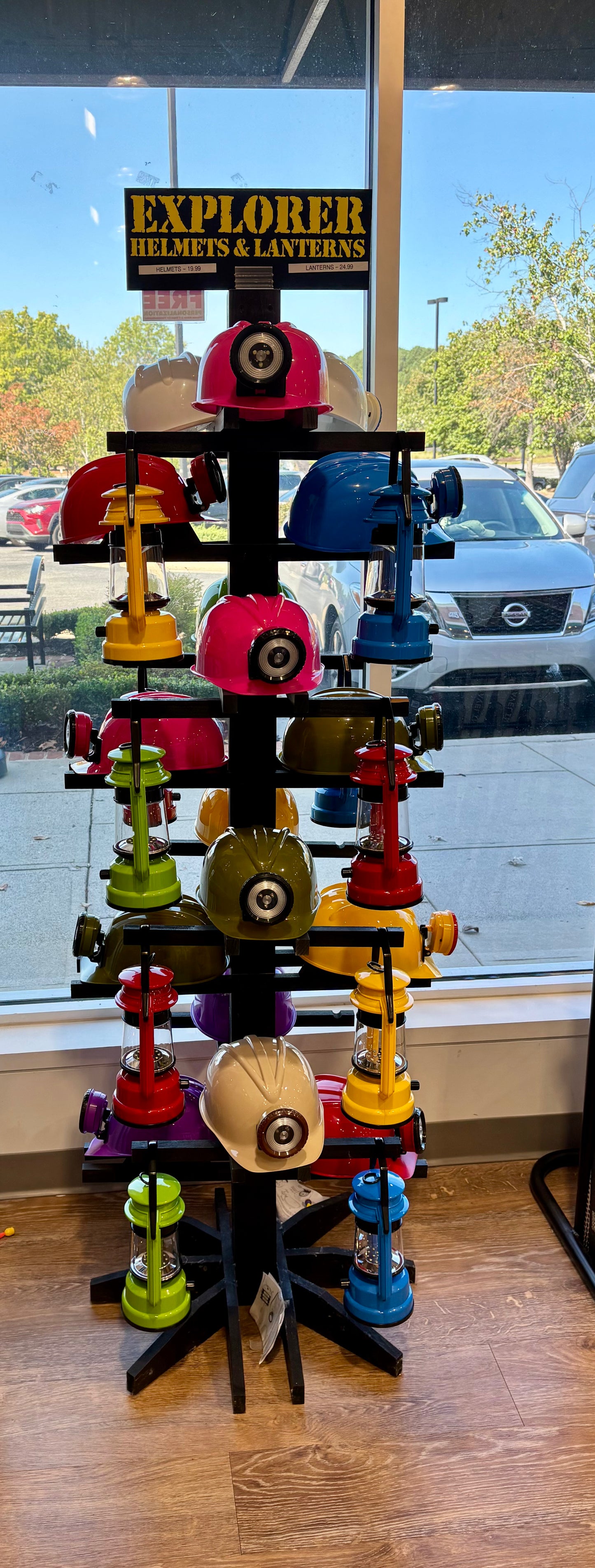 Light Helmet with Batteries