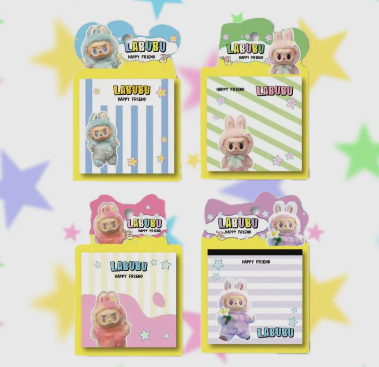 Labubu Sticky Notebook