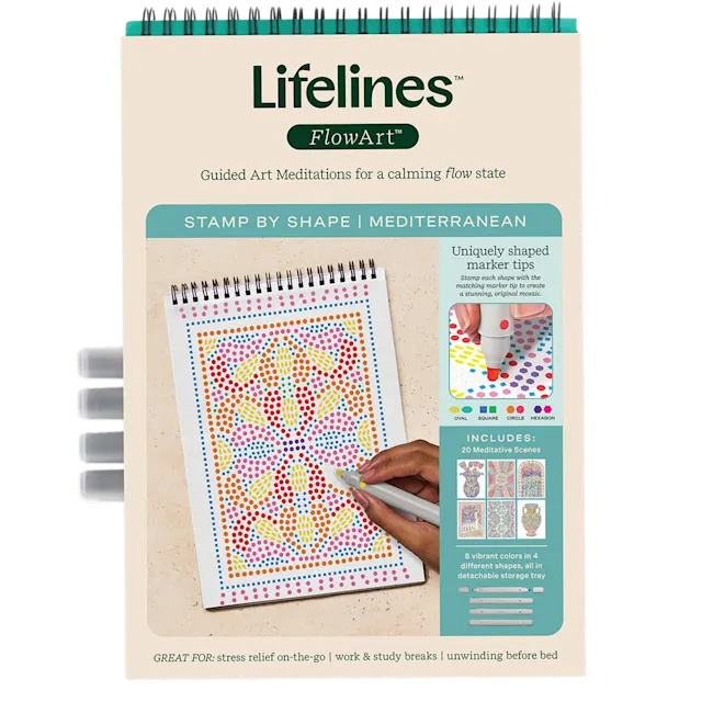 Lifelines FlowArt: Mediterranean (Stamp by Shape)