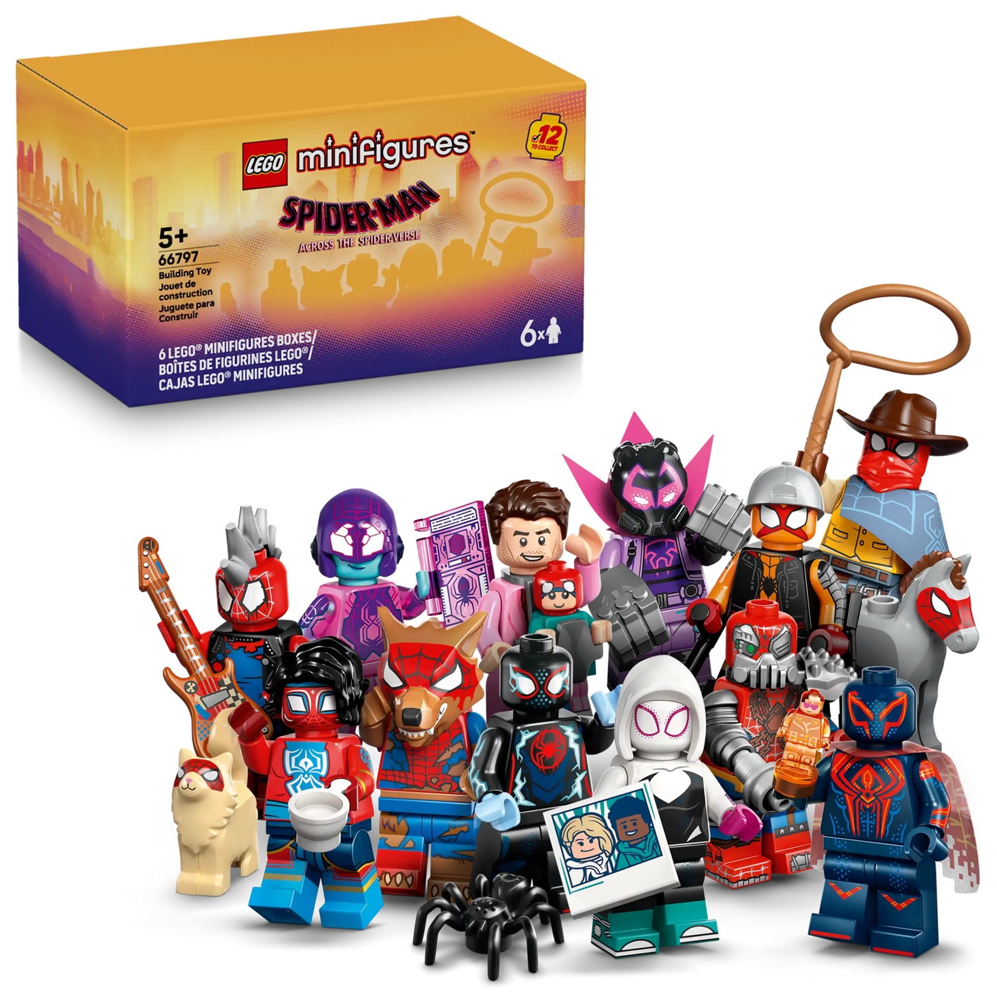 Spiderman across the Spider-verse 6 pack