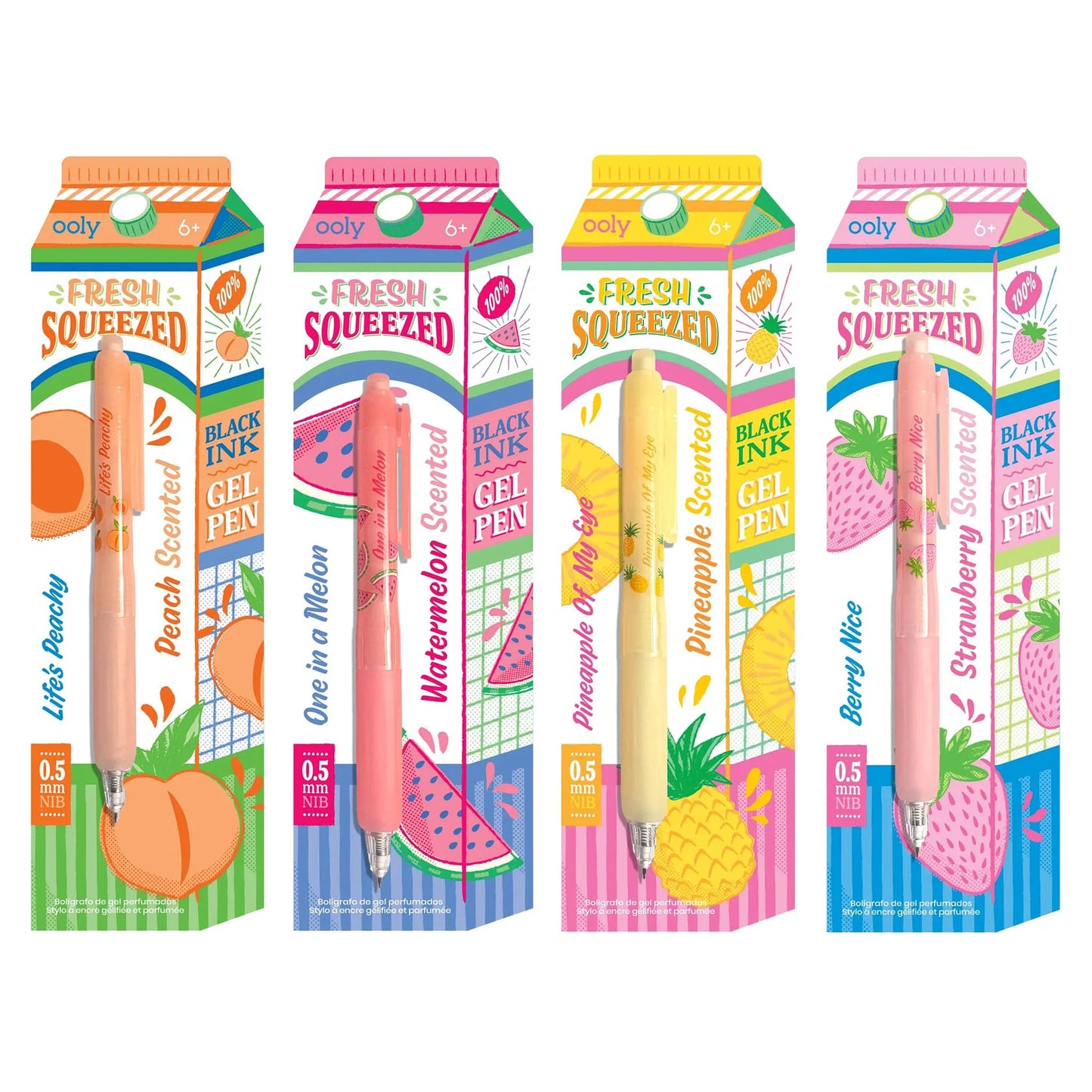 FRESH SQUEEZED BLACK GEL PENS