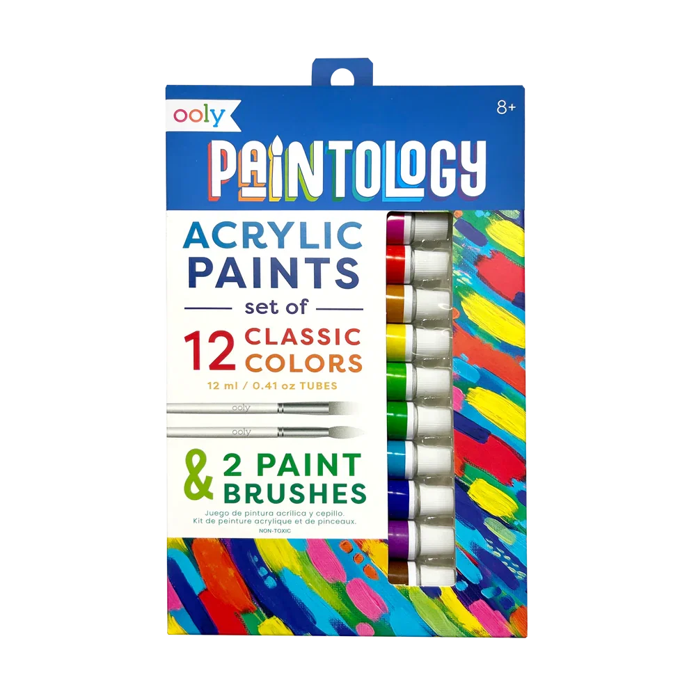 Paintology Acrylic Paint Set - Classic Colors - Set of 12