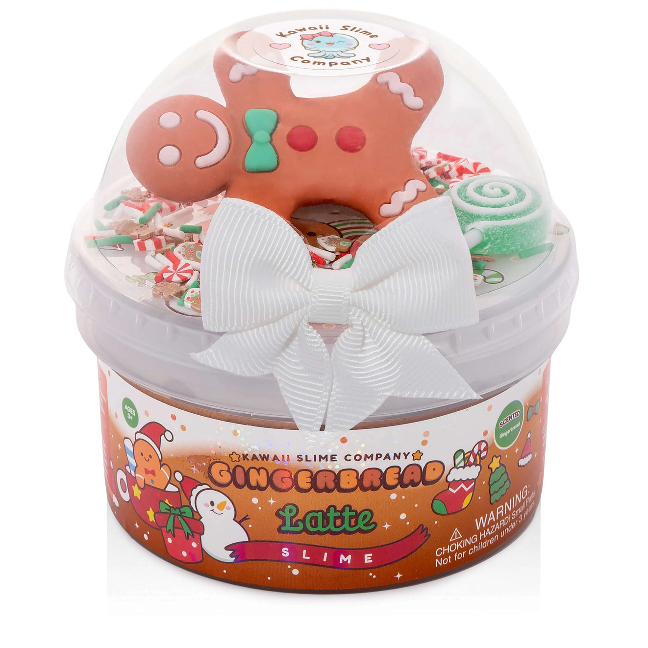 Gingerbread latte slime