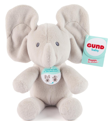 Peek-A-Boo Flappy Jr Elephant 7in