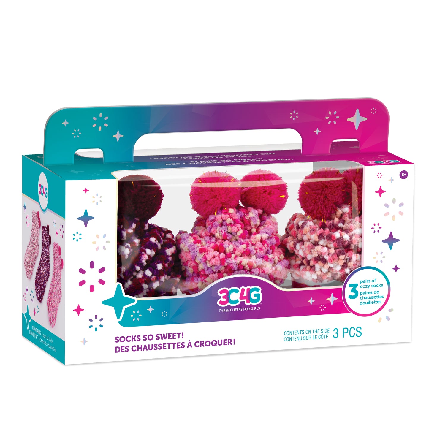 Socks So Sweet 3pk Cupca*