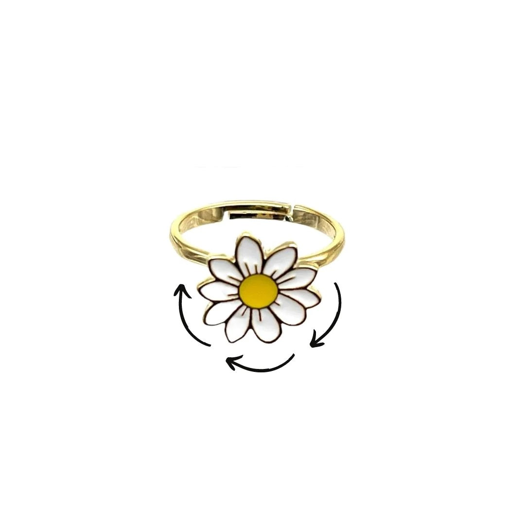 Fidget Ring Daisy Spinner