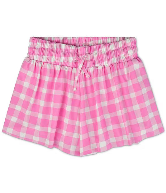 PINK GINGHAM BUTTERFLY SHORTS LARGE 14