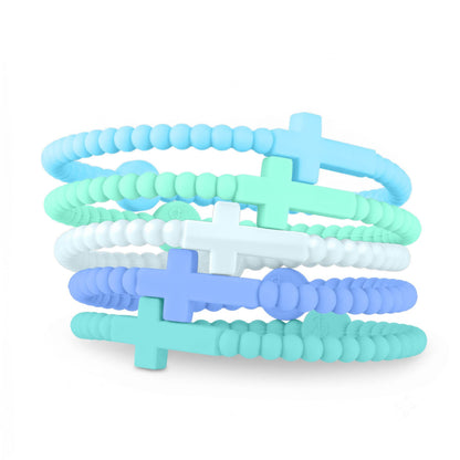 Silicone Cross Bracelet (Single)