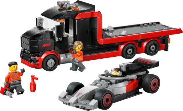 LEGO F1 Display Truck with Audi F1 Race Car