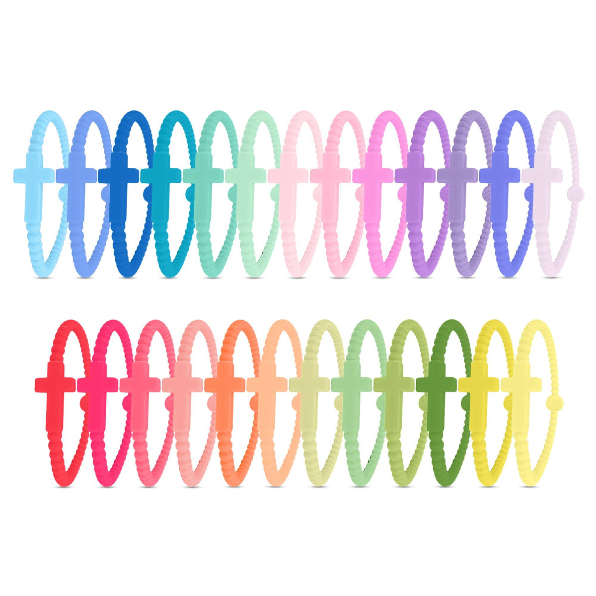 Silicone Cross Bracelet (Single)