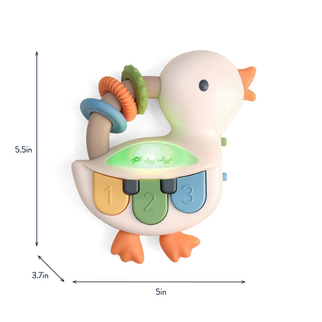 Bitzy Tunesâ„¢ Goose - Light-up Interactive Piano Toy