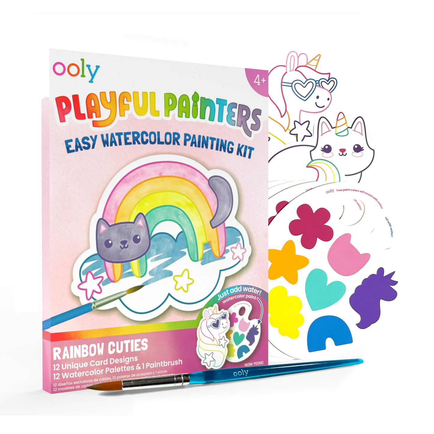 RAINBOW CUTIES WATERCOLOR PAINTING KIT