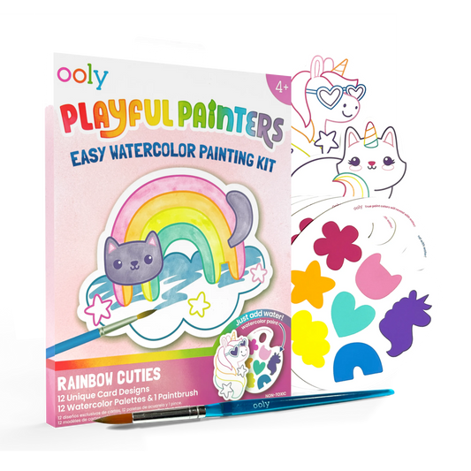 RAINBOW CUTIES WATERCOLOR PAINTING KIT