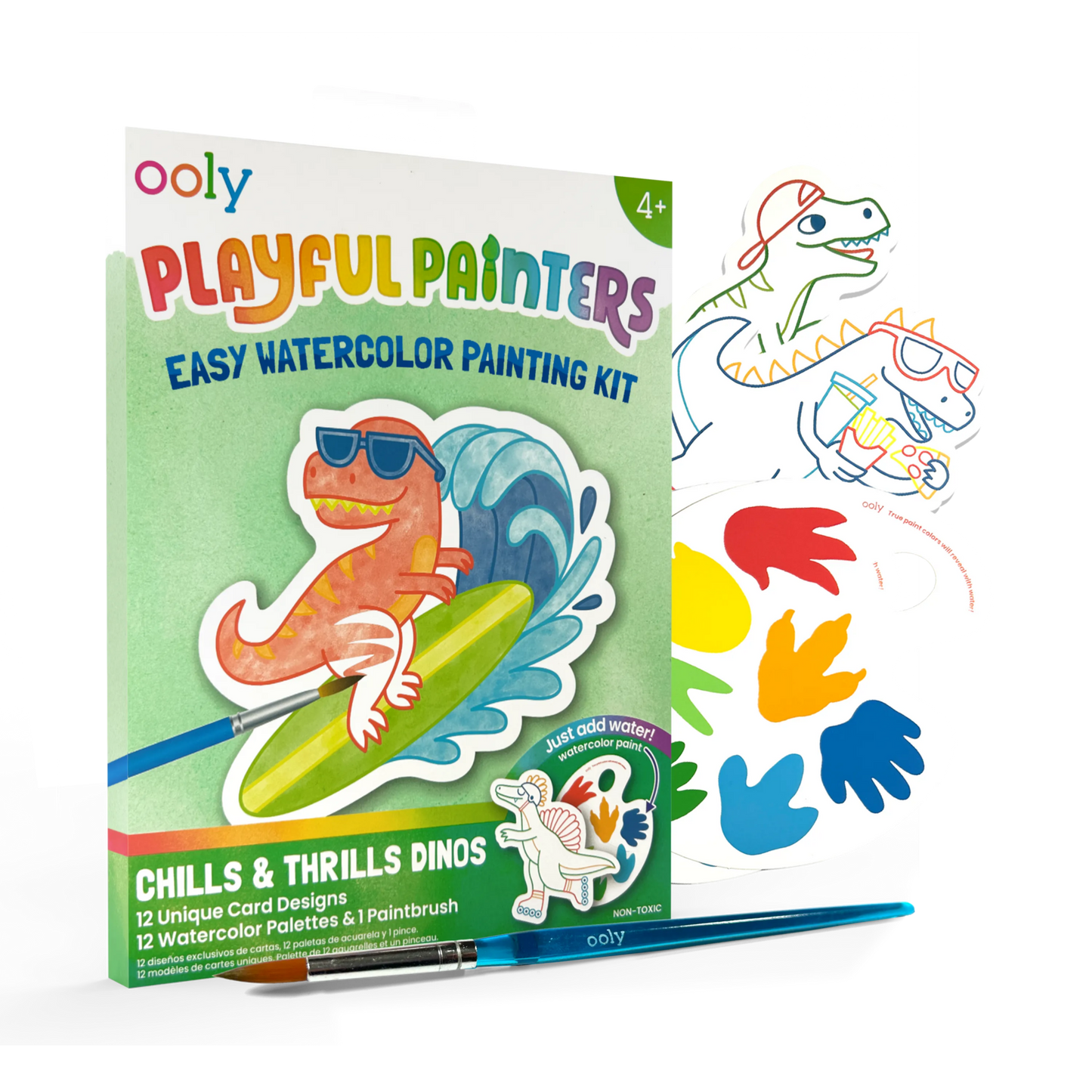 DINO EASY WATERCOLOR PAINTING KIT