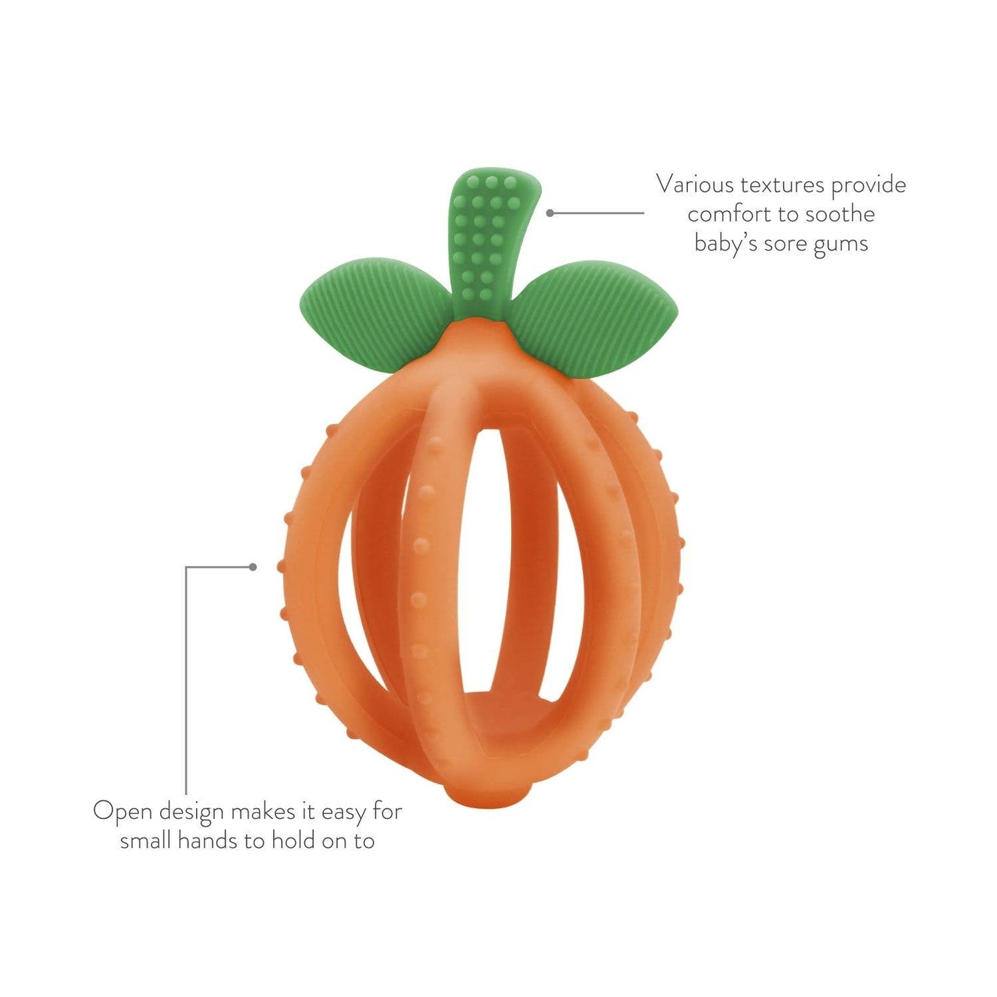 Bitzy Biter™ Teething Ball Baby Teether: Lemon