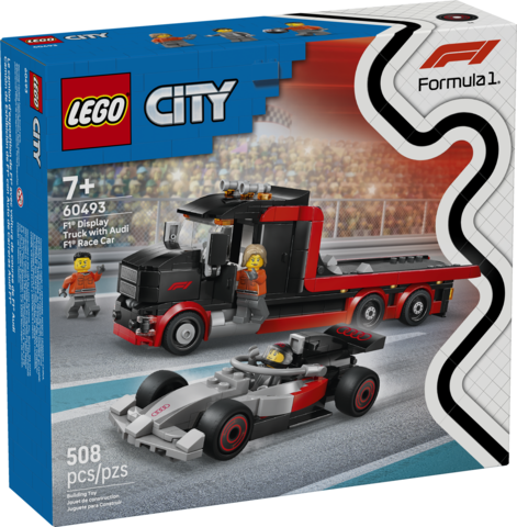LEGO F1 Display Truck with Audi F1 Race Car