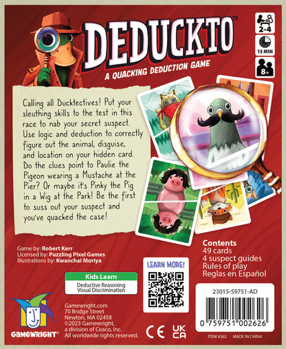 Deduckto: A Quacking Deduction Game