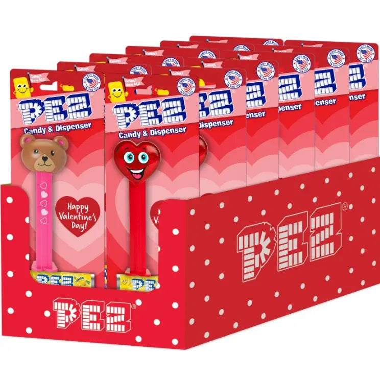 PEZ VALENTINES BLISTER CARD