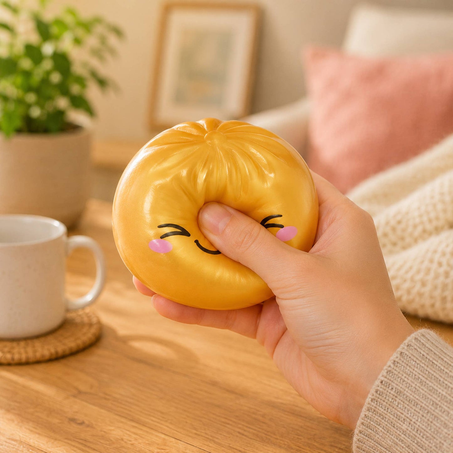 Pearl Metallic Mystery Dumpling Squishy Toy