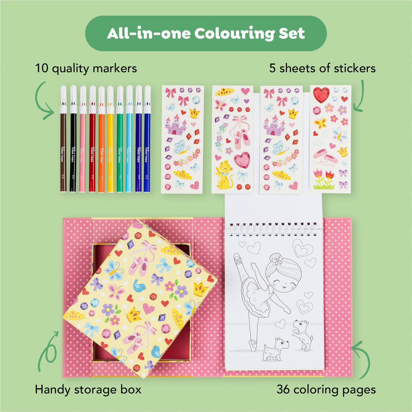 Ballet Coloring Set - Tiger Tribe