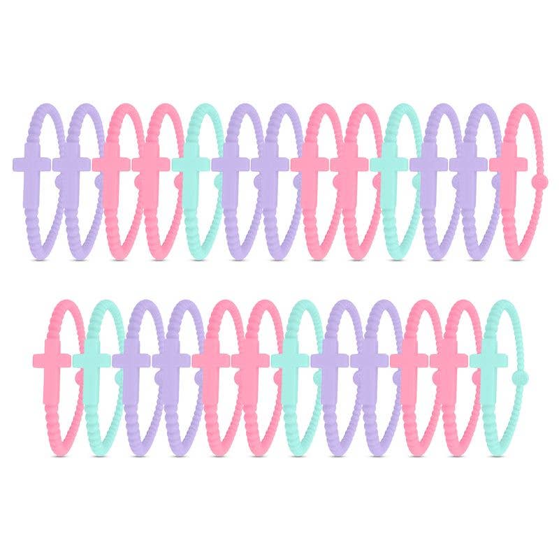 Silicone Cross Bracelet (Single)