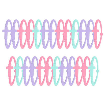 Silicone Cross Bracelet (Single)