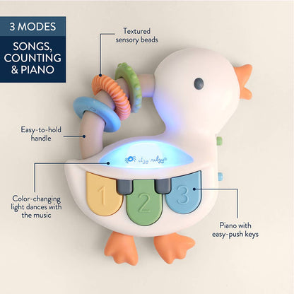 Bitzy Tunesâ„¢ Goose - Light-up Interactive Piano Toy