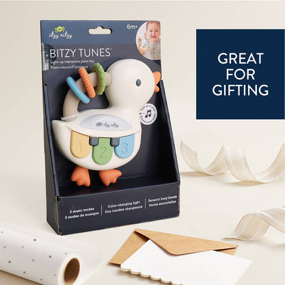 Bitzy Tunesâ„¢ Goose - Light-up Interactive Piano Toy