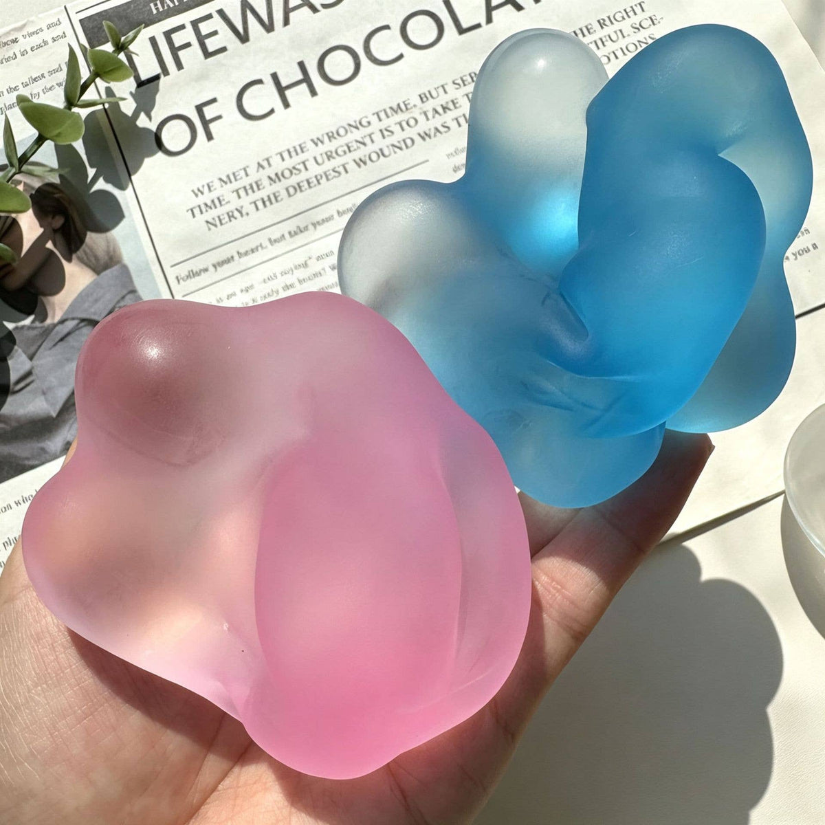 Moldable Frosted Coconut Oil–Style Squishy