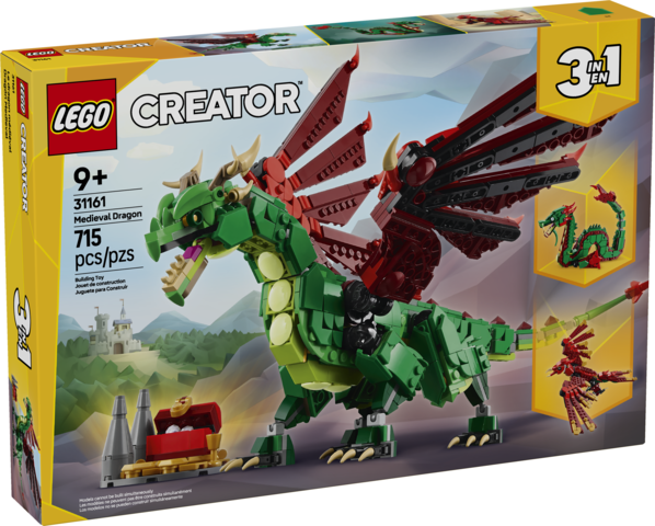 The LEGO® Creator 3-in-1 Medieval Dragon