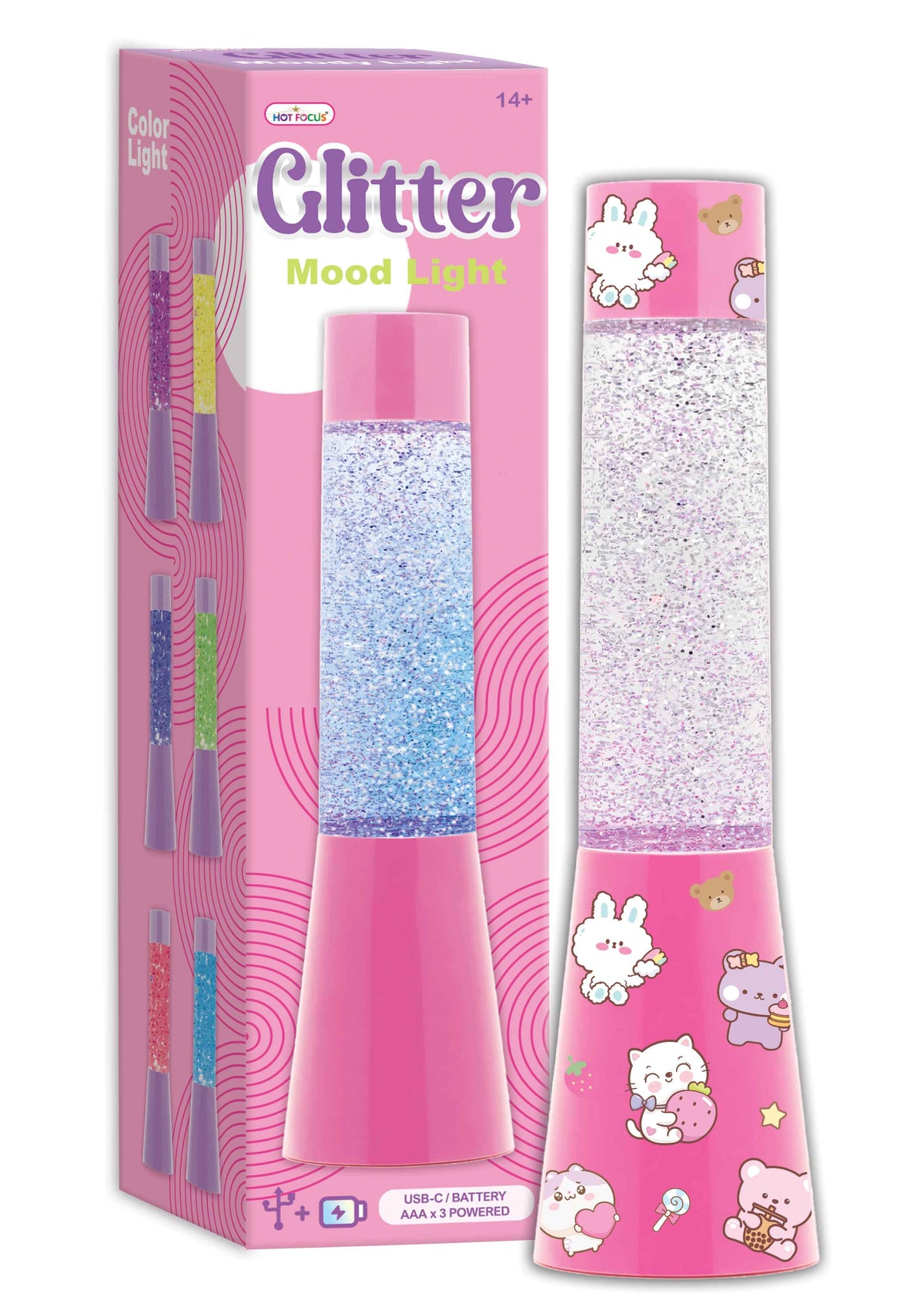 Pink Glitter Mood Light