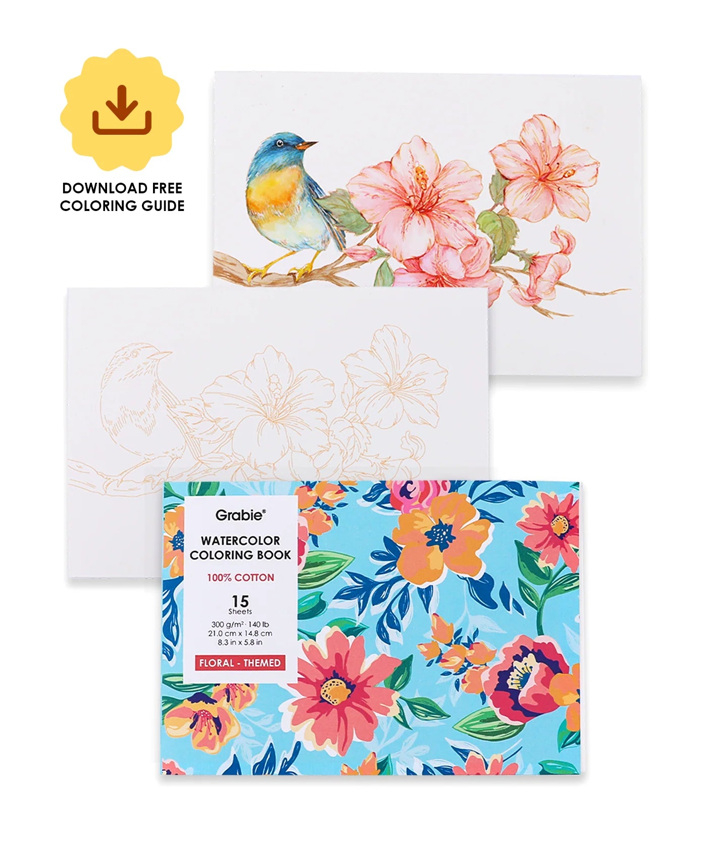 FLORAL THEMED WATERCOLOR BOOK