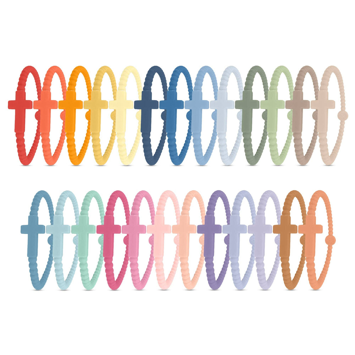Silicone Cross Bracelet (Single)