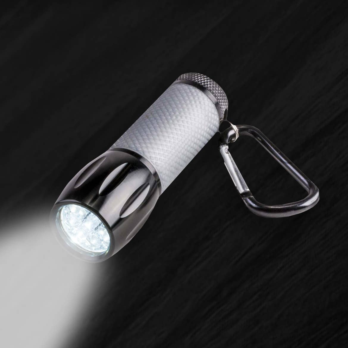 Carson Compact LED Flashlight (Glow-in-the-Dark Rubber Grip)