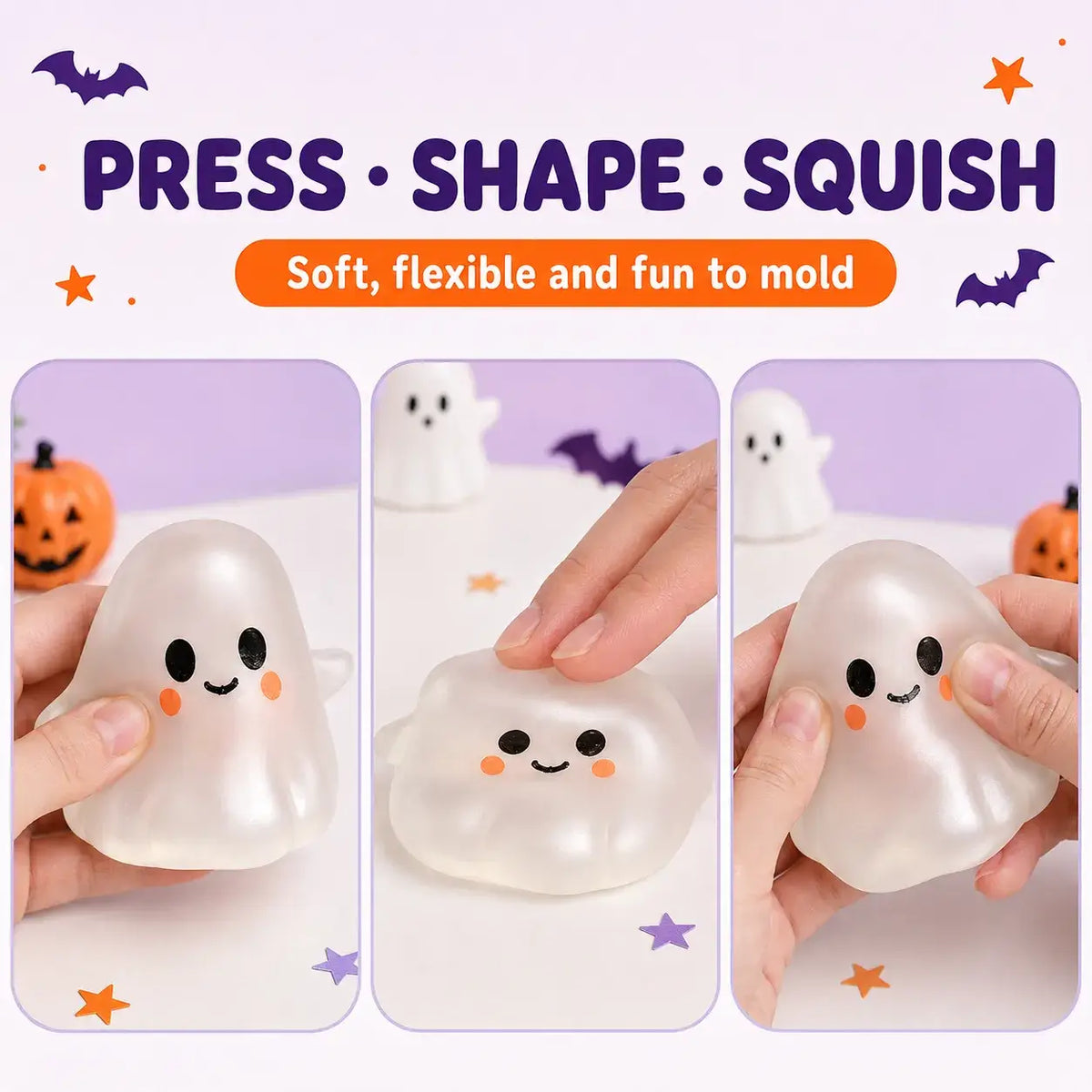 Moldable Halloween Ghost Squishy