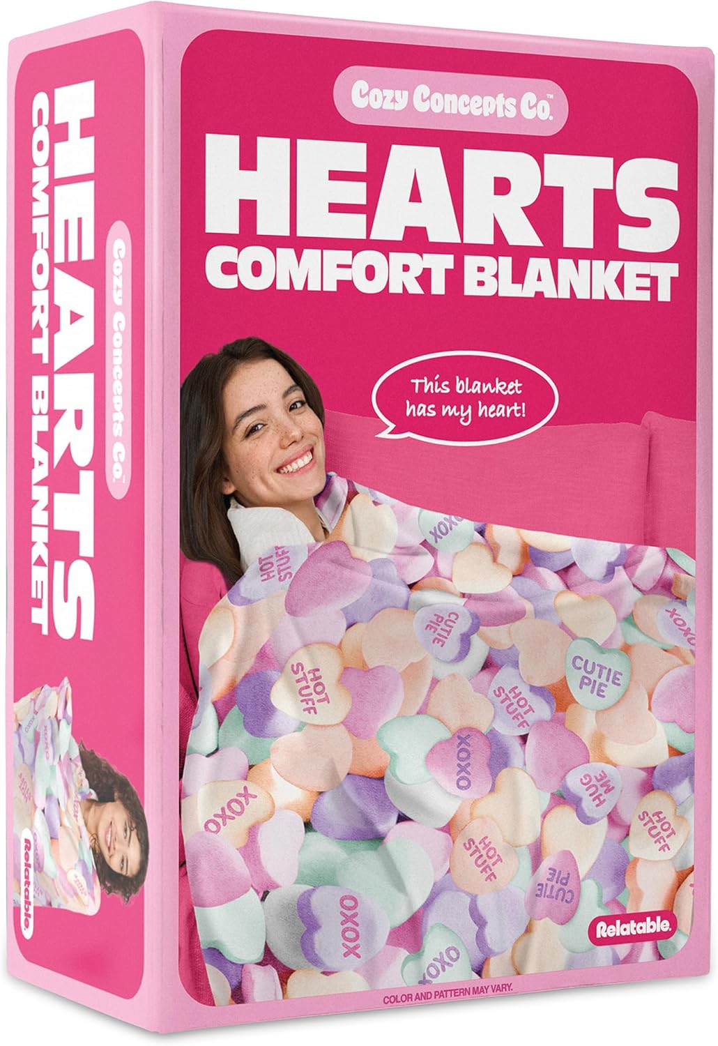 COZY CONCEPTS HEART BLANKET