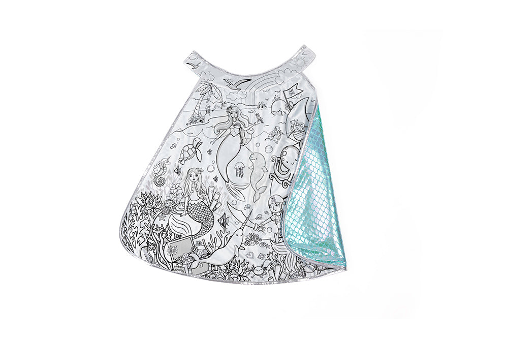 Mermaid Dreamscape Color-in-Cape (Size 4-6)