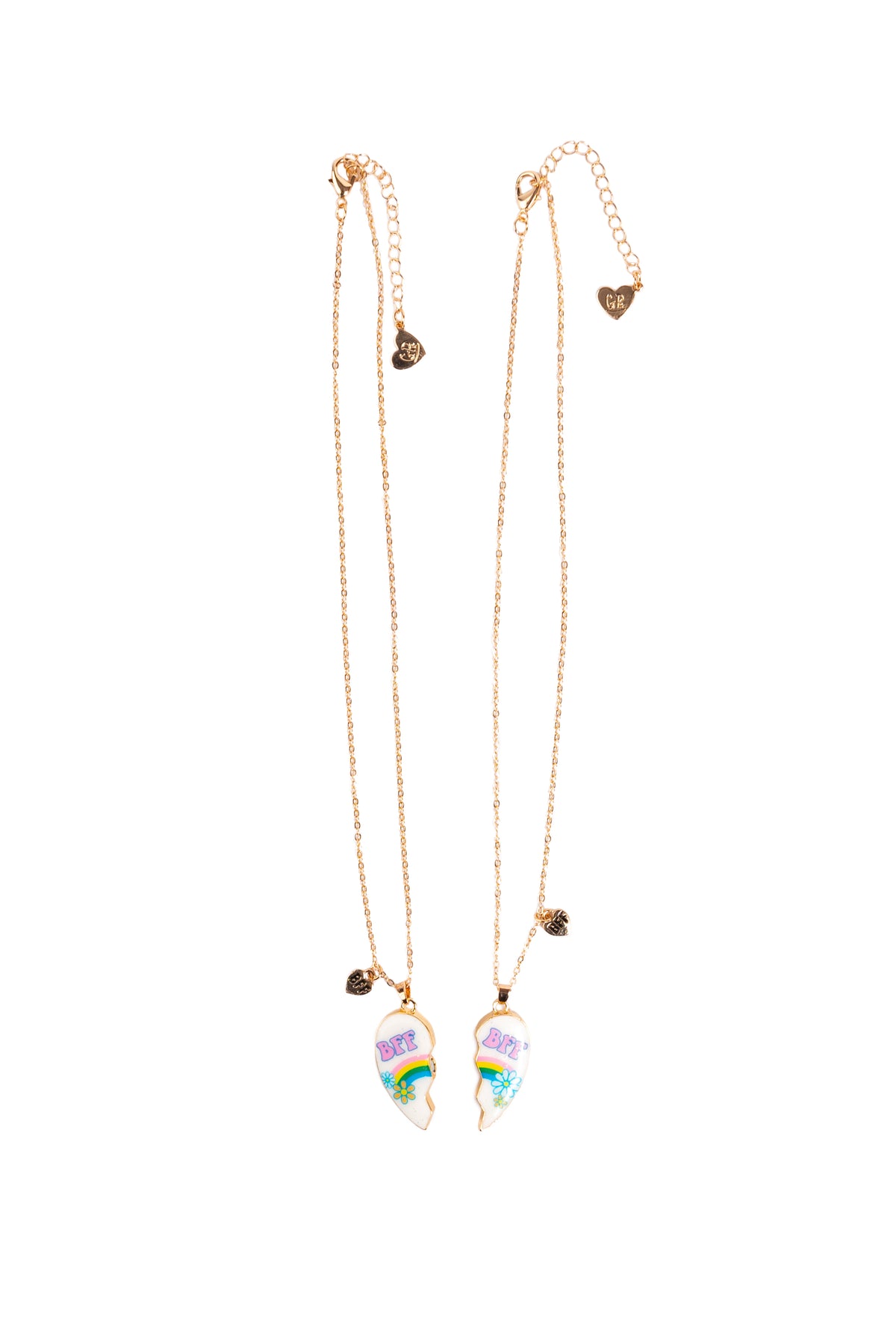 Besties Tear and Share Necklace (2pcs)