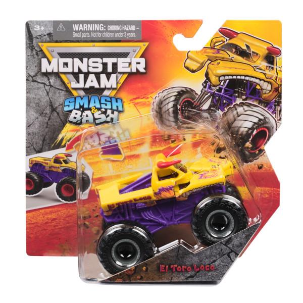 Monster Jam Smash & Bash 1:64 Scale Toy Truck Vehicle
