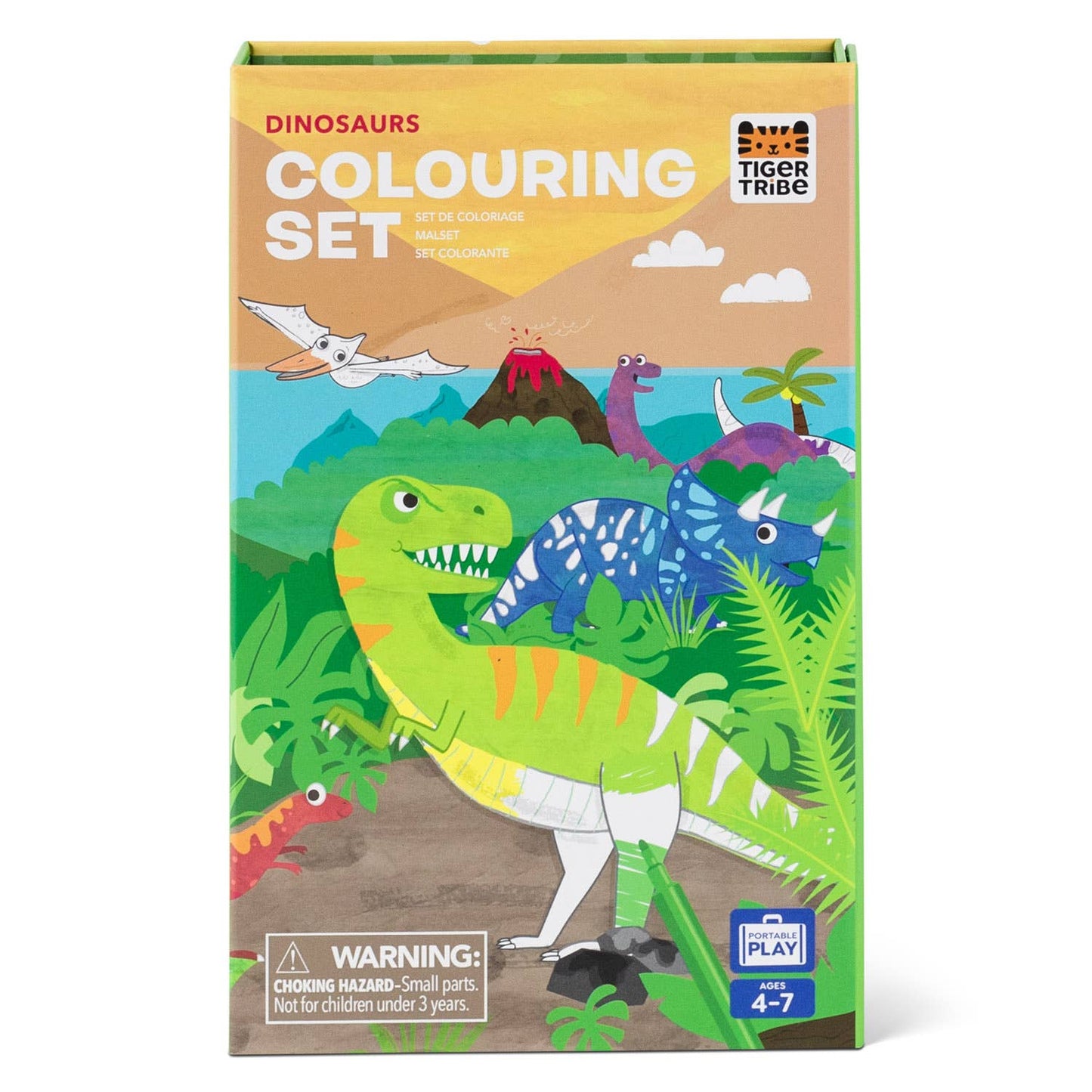 Dinosaur Coloring Set - Tiger Tribe