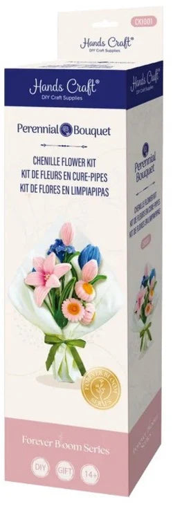 Chenille Flower Mix Pk/Bl
