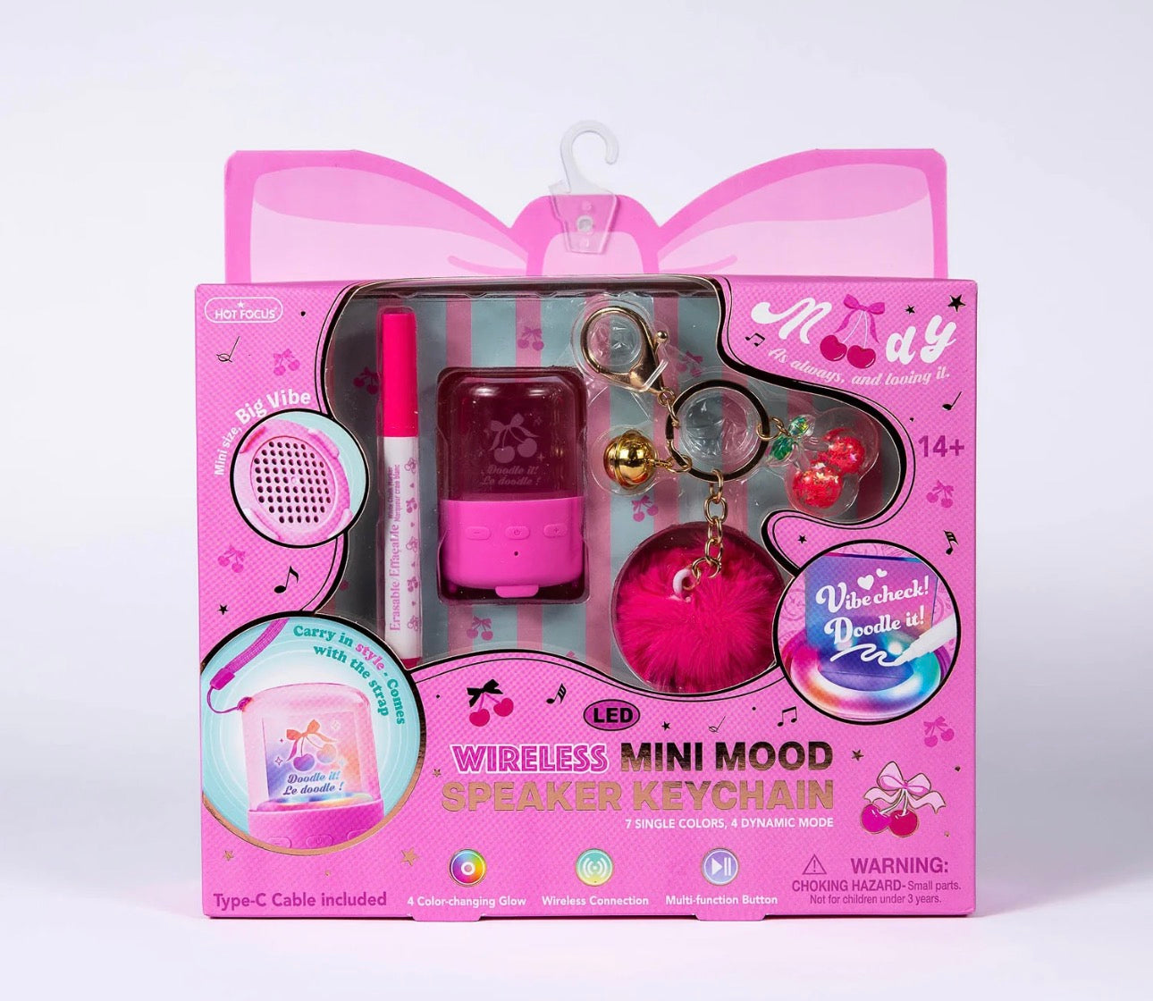 WIRELESS MINI MOOD SPEAKER PINK