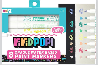 Vivid Pop! Water Based Paint Markers - Pastel (Set of 8)*FINAL SALE