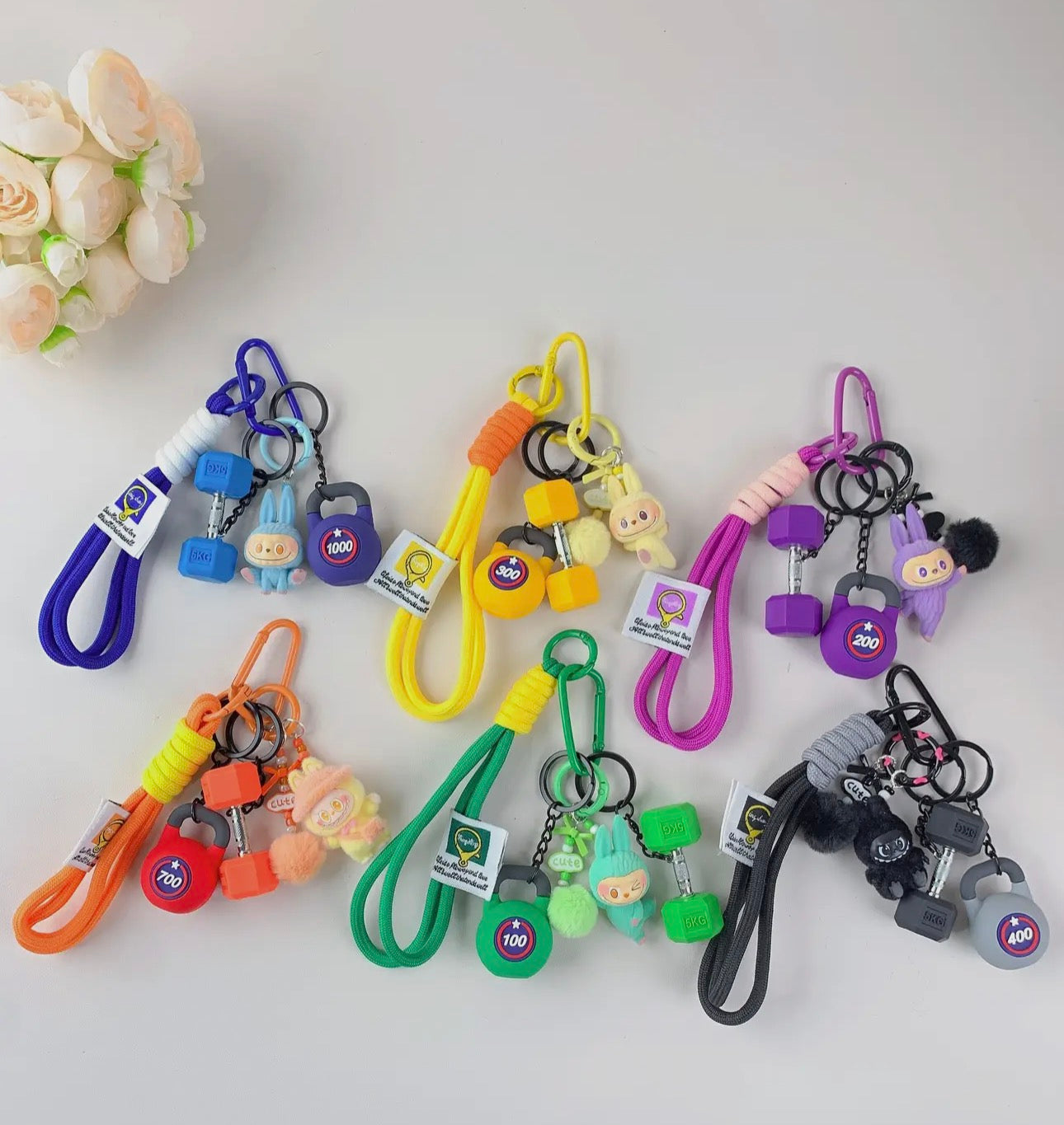 FITNESS KEYCHAINS LABUBU