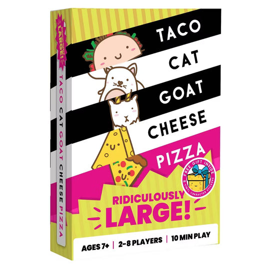 Ridiculously large taco cat goat cheese pizza