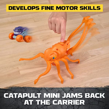 Monster Jam Mini Jams Megalodon Squid Takedown Playset